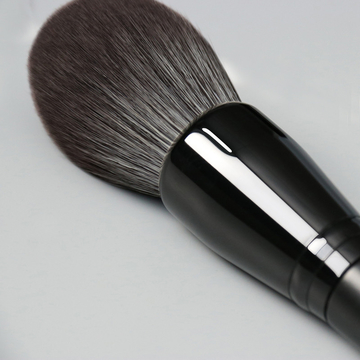 Luxury Texture Single Powder Brush Aluminum Ferrule For Loose Powder