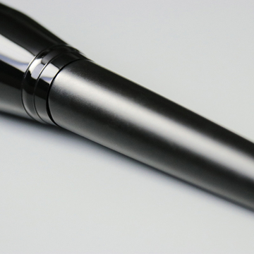 Luxury Texture Single Powder Brush Aluminum Ferrule For Loose Powder