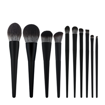 10pcs Premium Cosmetic Makeup Brush Set Cruelty Free Microcrystalline Hair Rubber Oil Processing