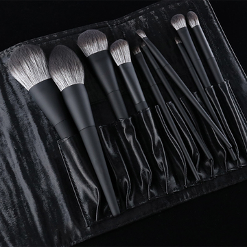 10pcs Premium Cosmetic Makeup Brush Set Cruelty Free Microcrystalline Hair Rubber Oil Processing